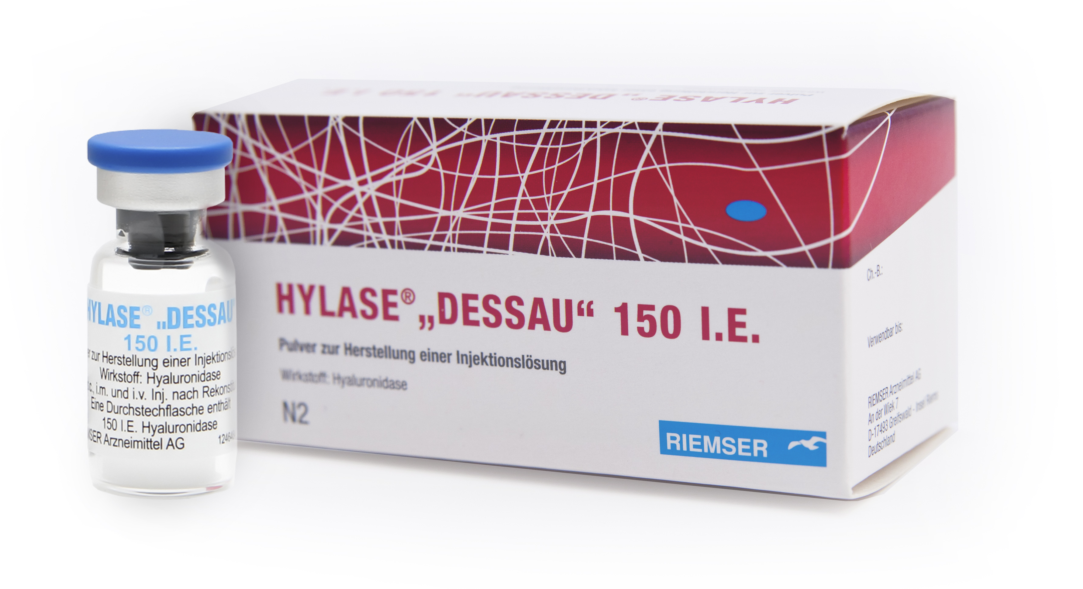 HYLASE® „DESSAU“ - ein Enzympräparat mit dem Wirkstoff Hyaluronidase.